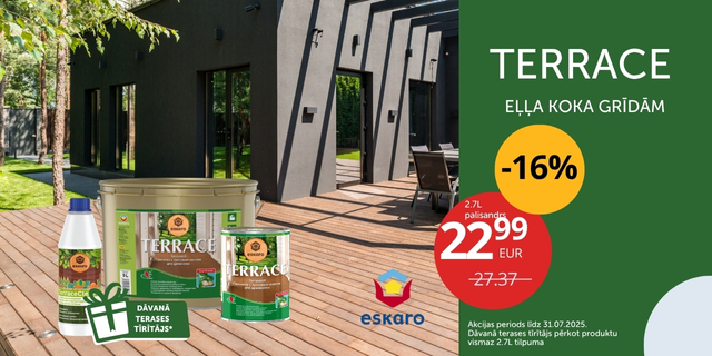 Terrace eļļa Esacari - 2025 jūlijs