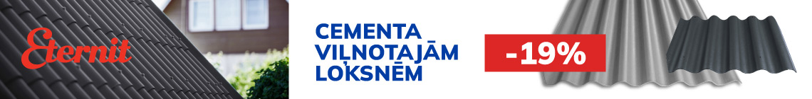  Eternit jumta segumu IZPĀRDOŠANA -19%