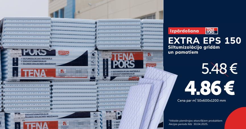 Tenapors Extra EPS150 putuplasts plāksnēs ar spundi Akcija