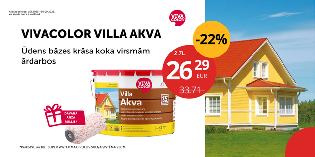 VILLA Akva 2025 septembris